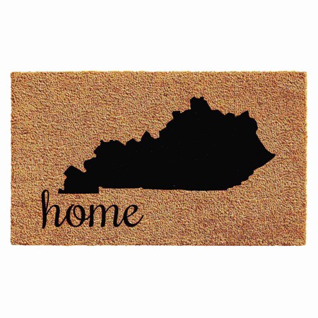 Calloway Mills Entrance Mat, Coir, Natural, Black 102862436